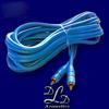 DLD RCA 5m kék - RCA 5m 2x árnyékolt