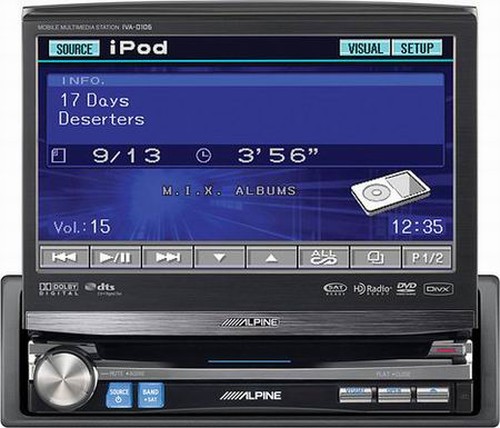 Alpine IVA-D106R - Alpine autóhifi 1 DIN multimédia fejegység